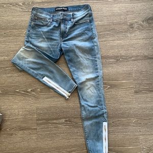 Express Ankle Legging Mid Rise Jeans